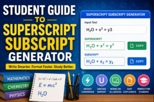 Superscript Subscript Generator for Students Online