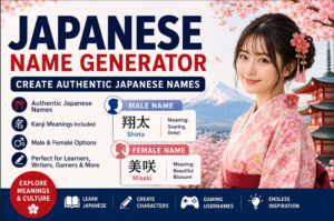 Japanese Name Generator: Create Authentic Japanese Names