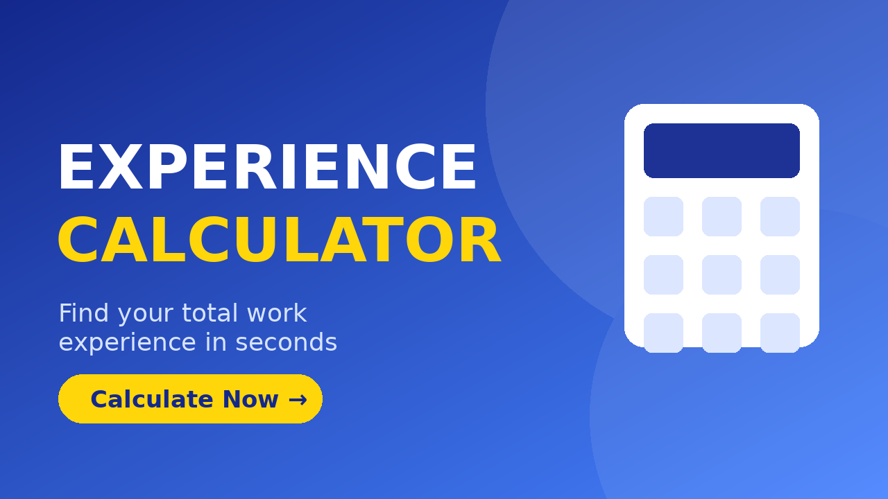 Experience calculator